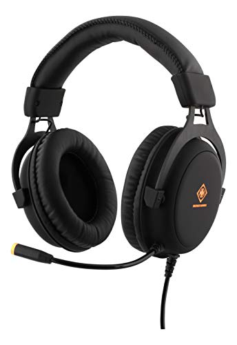 Deltaco Gaming Gamer Headset mit LED-Beleuchtung (Kopfhörer, Mikrofon, 3,5 mm + USB) von DELTACO GAMING