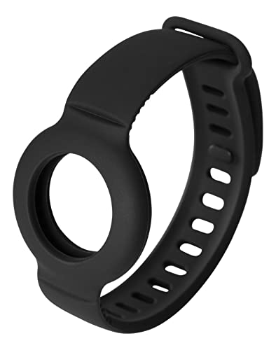 DELTACO Armband Kompatibel mit Apple AirTag - Silikon - Schwarz von DELTACO