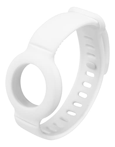 DELTACO Armband Kompatibel mit Apple AirTag - Silikon - Weiß von DELTACO