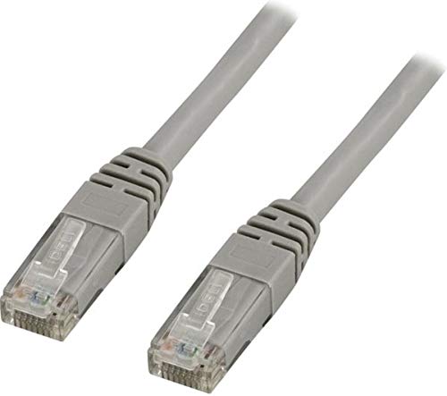 DELTACO Cat5e, 3m Netzwerkkabel U/UTP (UTP) Grau – Netzwerkkabel (3m, 3m, Cat5e, U/UTP (UTP), RJ-45, RJ-45, Grau) von DELTACO