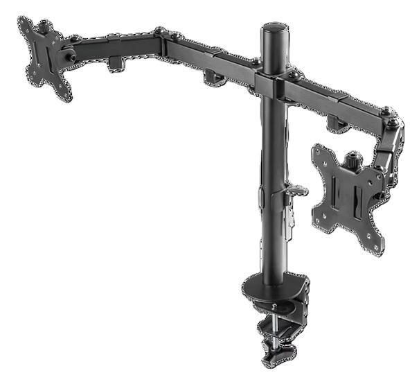 DELTACO Dual-Monitor Schreibtischhalterung, 13"-32" Bildschirme von DELTACO