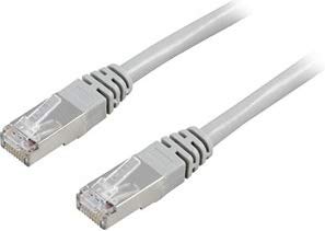 DELTACO FTP Cat5e – 3 m Netzwerkkabel grau – Netzwerkkabel (3 m, RJ-45, RJ-45, Grau) von DELTACO