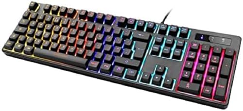 DELTACO Gaming DK310 Mechanisches Gaming Tastatur - Content Red Switches & RGB Beleuchtung - UK Layout - Schwarz von DELTACO