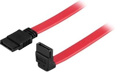 DELTACO SATA-05A SATA-Kabel, 0,5 m, Rot – SATA-Kabel (0,5 m, weibliche Stecker/Buchse, rot) von DELTACO