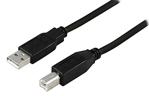 DELTACO USB 2.0 Kabel A/B, 2 m USB A USB B – USB-Kabel (2 m, 2 m, USB A, USB B, Stecker/Stecker, 480 Mbit/s) von DELTACO