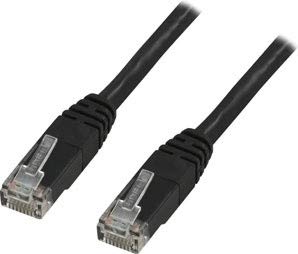 DELTACO UTP Cat5e Netzwerkkabel 1m schwarz - Netzwerkkabel (1 m, RJ-45, RJ-45, Schwarz) von DELTACO