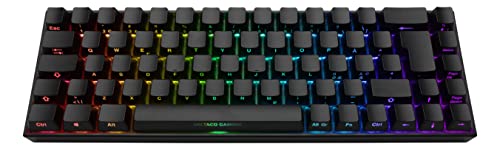 Deltaco Gaming DK440 Gaming Tastatur - Kabellos, RGB-Beleuchtung & Front Lasering - UK Layout - Schwarz, One Size von DELTACO