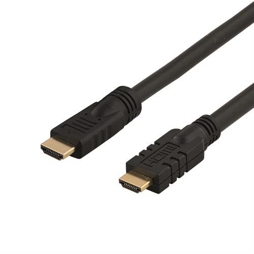 Deltaco HDMI-1200 Aktives HDMI-Kabel, HDMI High Speed ​​mit Ethernet, 20m schwarz von DELTACO