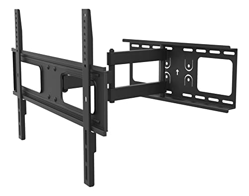 Deltaco TV-Wandhalterung, bewegliche universal TV-Halterung für Fernseher von 37 bis 70 Zoll Flach & Curved, Fernseher bis max. 50 kg VESA Norm 200x200mm bis 600x400mm mit Kabel Management, schwarz von DELTACO