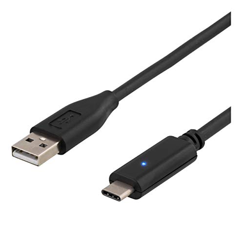 Deltaco USBC-1004 USB-Kabel (1 m, USB C, USB A, 2.0, 480 Mbit/s, schwarz) von DELTACO