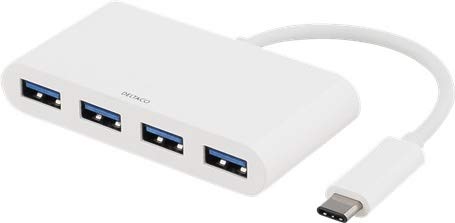 Deltaco USBC-HUB1 Hub & Hub USB 3.0 (3.1 Gen 1) Type-C 5000 Mbit/s weiß – Hubs & Hubs (USB 3.0 (3.1 Gen 1) Type-C, USB 3.0 (3.1 Gen 1) Type-A, 5000 Mbit/s, weiß, 0,06 m, 5V) von DELTACO