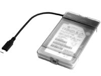 USB-C 3.1 Gen2 HDD Adapter, up to 12.5mm, 10Gbps, black von DELTACOIMP