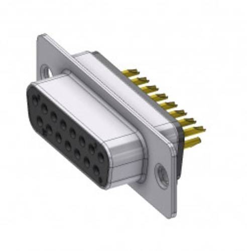 Deltron Connectors D15SZ/2FP102 D-SUB Buchse 180° Polzahl (num): 15 Lötkelch 1St. von DELTRON CONNECTORS