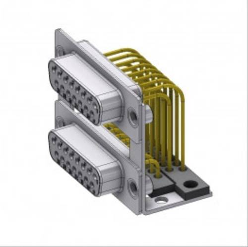 Deltron Connectors DPB 15SN70/15SN70 D-SUB Doppelstock-Steckverbinder 180° Polzahl (num): 15 Löten von DELTRON CONNECTORS