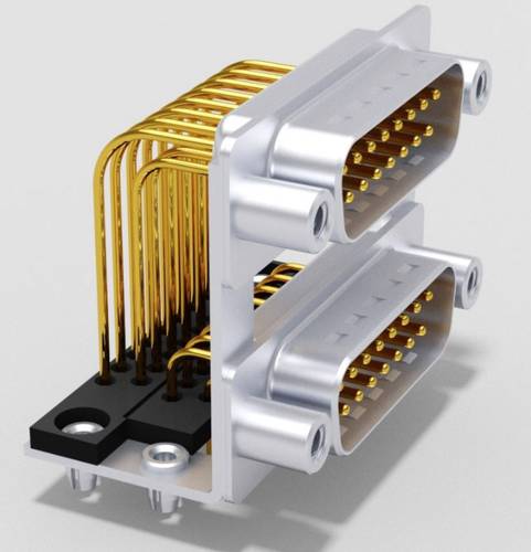 Deltron Connectors DPB 25PN70/25PN70 D-SUB Doppelstock-Steckverbinder 180° Polzahl (num): 25 Löten von DELTRON CONNECTORS