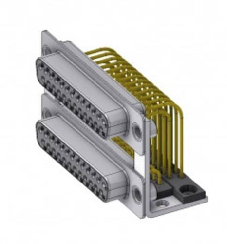 Deltron Connectors DPB 25SN70/25SN70 D-SUB Doppelstock-Steckverbinder 180° Polzahl (num): 25 Löten von DELTRON CONNECTORS