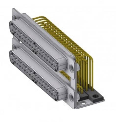 Deltron Connectors DPB 37SN70/37SN70 D-SUB Doppelstock-Steckverbinder 180° Polzahl (num): 37 Löten von DELTRON CONNECTORS