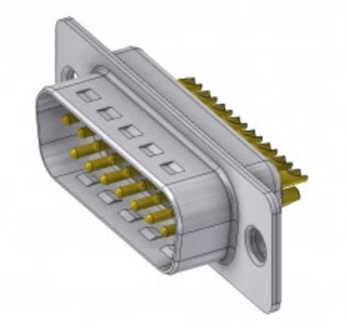 Deltron Connectors DTS15PZ/2 D-SUB Stecker 180° Polzahl (num): 15 Lötkelch 1St. von DELTRON CONNECTORS