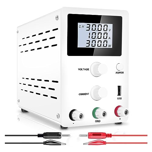 DELURA Gleichstromversorgung Einstellbare DC-Stromversorgung, LCD-Digital-Labortisch-Stromquelle, Stabilisiertes Netzteil, DIY-Spannungsregler Mehrfachschutz (Color : 120V 3A 360W) von DELURA