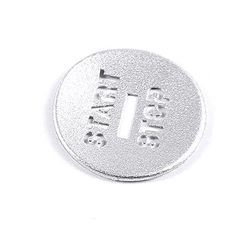 DELURA Kompatibel Mit Jaguar Für XF 2008 2009 2010 2011 2012 2013 2014 2015 Automotive Interior Auto Motor Start Stop Schalter Knopf Abdeckung Aufkleber Trim Auto Knopf Aufkleber Kit von DELURA