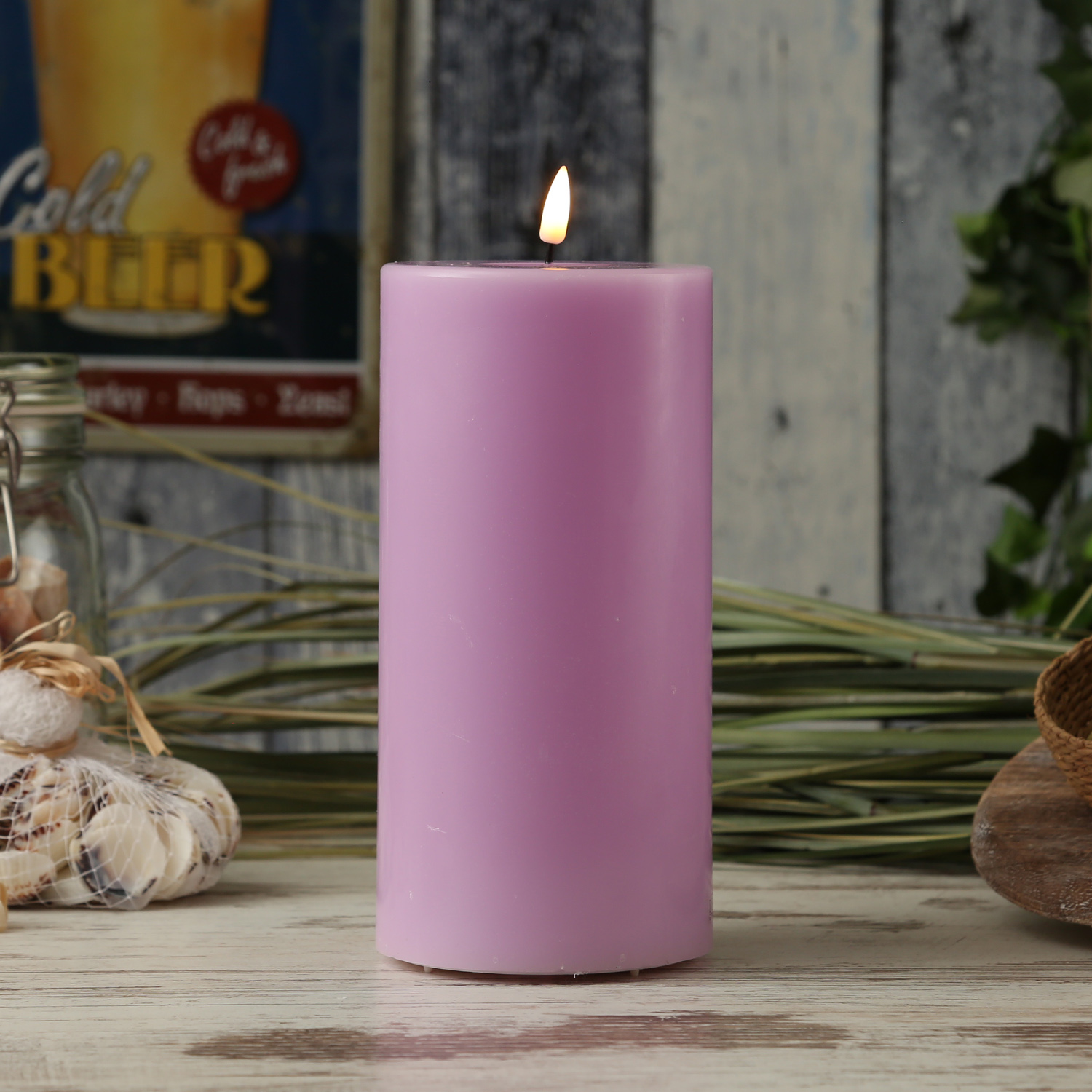 LED Stumpenkerze MIA - Echtwachs - realistische 3D Flamme - H: 20cm... LED Stumpenkerze MIA - Echtwachs - realistische 3D Flamme - H: 20cm... von DELUXE Homeart