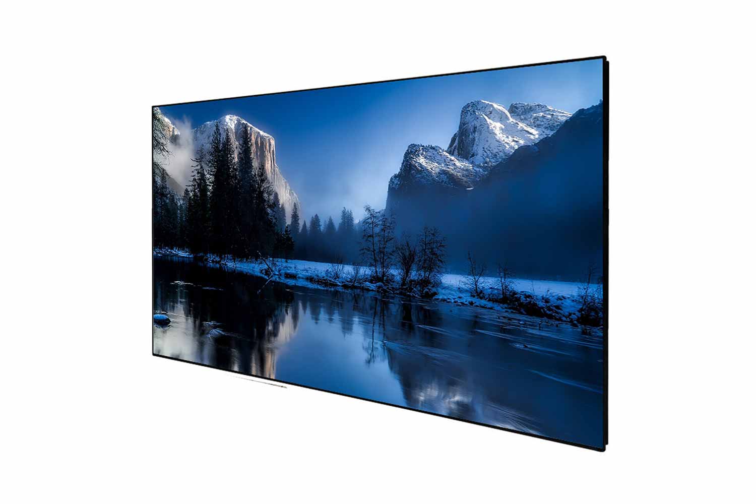 Rahmenleinwand DELUXX Cinema Slimframe Darkvision Kontrastleinwand - 100 Zoll (221 x 124 cm) von DELUXX