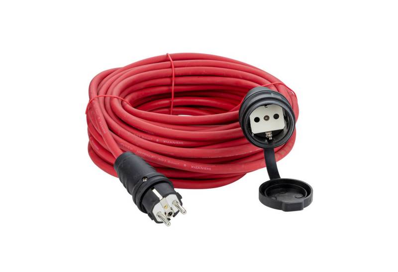 DEMA 20m Verlängerungskabel H07RN-F 3x1,5 mm² rot Verlängerungskabel, (2000 cm) von DEMA