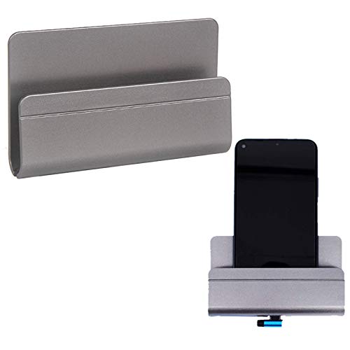 Ladehalterung Handy Wandhalterung Handyhalterung Universal Wandhalterung für das Telefon für Wand kompatibel mit Klebeband für Handy/Tablets/Mobiltelefon(grau, 2 Stück) von DEMON KILLER