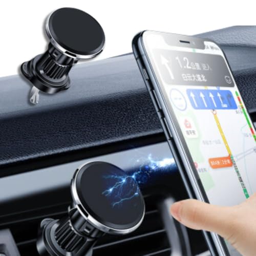 DENDAWEN Universal Magnetische Handyhalter Auto, Anti-Fall, sehr magnetisch für Lüftungsgitter, 360° Drehbar Lüftung Handyhalterung von DENDAWEN
