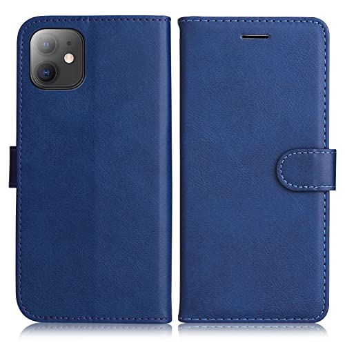 DENDICO Hülle für iPhone 11, PU Leder Brieftasche Handyhülle, Flip Tasche TPU Schutzhülle mit Kartenfach für iPhone 11, Dunkelblau DENDICO Hülle für iPhone 11, PU Leder Brieftasche Handyhülle, Flip Tasche TPU Schutzhülle mit Kartenfach für iPhone 11, Dunkelblau von DENDICO