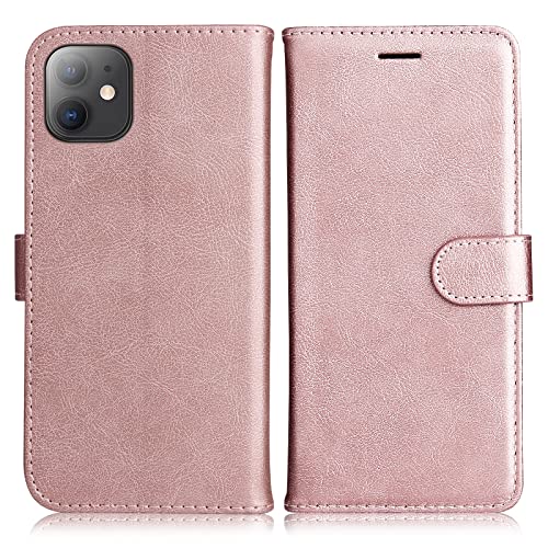DENDICO Hülle für iPhone 11, PU Leder Brieftasche Handyhülle, Flip Tasche TPU Schutzhülle mit Kartenfach für iPhone 11, Rosa DENDICO Hülle für iPhone 11, PU Leder Brieftasche Handyhülle, Flip Tasche TPU Schutzhülle mit Kartenfach für iPhone 11, Rosa von DENDICO