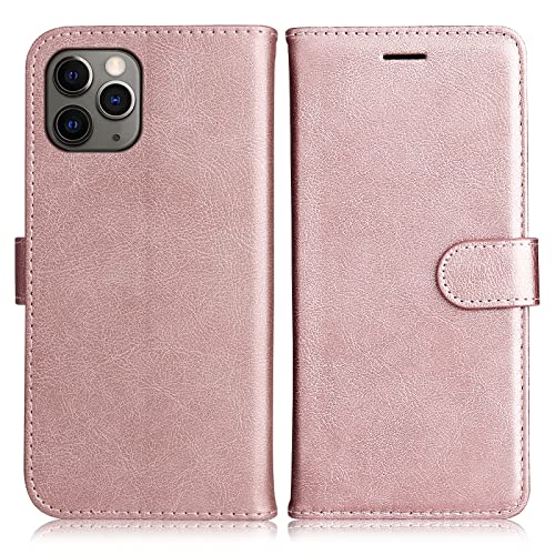 DENDICO Hülle für iPhone 11 Pro Max, PU Leder Brieftasche Handyhülle, Flip Tasche TPU Schutzhülle mit Kartenfach für iPhone 11 Pro Max, Rosa DENDICO Hülle für iPhone 11 Pro Max, PU Leder Brieftasche Handyhülle, Flip Tasche TPU Schutzhülle mit Kartenfach für iPhone 11 Pro Max, Rosa von DENDICO