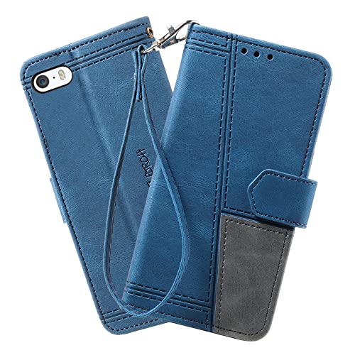 DENDICO Hülle für iPhone SE 2022 / iPhone SE 2020 / iPhone 8 / iPhone 7, PU Leder Handyhülle Stoßfest Klapphülle, Magnetverschluss Brieftasche Schutzhülle für iPhone SE 2022/ SE 2020/8/ 7, Blau DENDICO Hülle für iPhone SE 2022 / iPhone SE 2020 / iPhone 8 / iPhone 7, PU Leder Handyhülle Stoßfest Klapphülle, Magnetverschluss Brieftasche Schutzhülle für iPhone SE 2022/ SE 2020/8/ 7, Blau von DENDICO