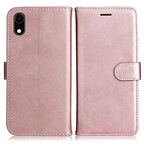 DENDICO Hülle für iPhone XR, PU Leder Brieftasche Handyhülle, Flip Tasche TPU Schutzhülle mit Kartenfach für iPhone XR, Rosa DENDICO Hülle für iPhone XR, PU Leder Brieftasche Handyhülle, Flip Tasche TPU Schutzhülle mit Kartenfach für iPhone XR, Rosa von DENDICO