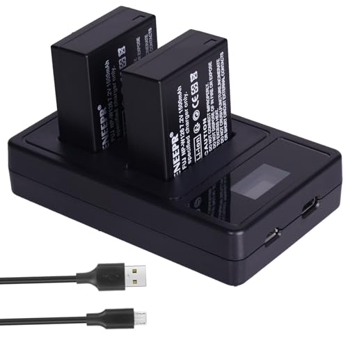 2X 7.2V 1500mAh Li-ion NP-W126 NP-W126S Akku und Ladegerät Kompatibel mit Fujifilm X-A1, X-E1, X-E2, X-M1, X-Pro1, HS30EXR, HS33EXR, HS50EXR, Fujifilm X100F X100V X-A20 X-T1 X-T2 X-T3 von DENEEPR