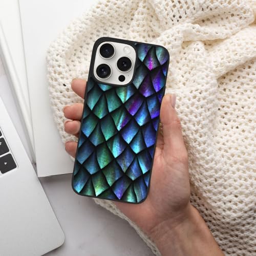 3D Magisches Drachenschuppenmuster iPhone 15 Hülle – Premium TPU + PC Material – Ultimativer Anti-Fall-Schutz für iPhone 15 Pro und iPhone 15 Pro Max von DENMER