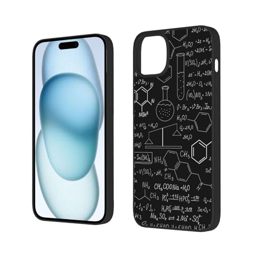 DENMER Abstrakte Wissenschaft Chemie Handyhülle für iPhone 15, Ganzkörper-Schutzhülle, stoßfest, schlanke Handyhülle (für iPhone 15/15 Plus) von DENMER