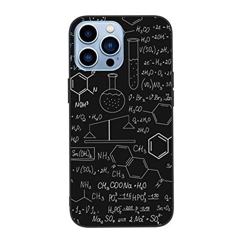 DENMER Abstrakte Wissenschaft Chemie iPhone 13 Hülle, stoßfeste und sturzsichere Hülle (für iPhone 13 Pro/13pro Max) Weiß von DENMER