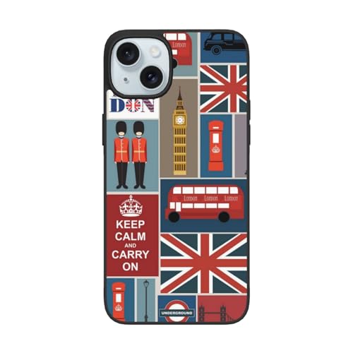DENMER England-Symbole iPhone 15 PC Hülle – Premium TPU + PC Material – Ultimativer Anti-Fall-Schutz für iPhone 15 und iPhone 15 Plus DENMER England-Symbole iPhone 15 PC Hülle – Premium TPU + PC Material – Ultimativer Anti-Fall-Schutz für iPhone 15 und iPhone 15 Plus von DENMER