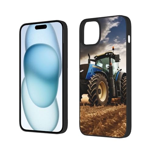 DENMER Farmtraktor-Telefonhülle für iPhone 15, Ganzkörper-Schutzhülle, stoßfest, schlanke Handyhülle (für iPhone 15/15 Plus) von DENMER