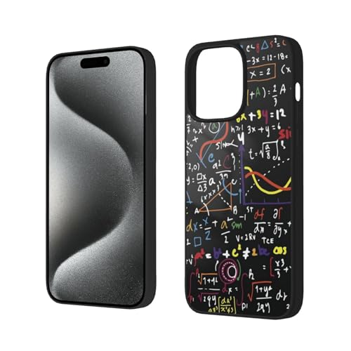 DENMER Math Formula iPhone 15 Weiche Glashülle - Maximaler Fallschutz Acryl und TPU Handyhülle von DENMER