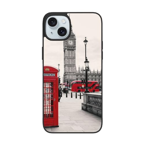 DENMER Rote Telefonzelle London Street iPhone 15 PC Hülle – Premium TPU + PC Material – Ultimativer Anti-Fall-Schutz für iPhone 15 und iPhone 15 Plus DENMER Rote Telefonzelle London Street iPhone 15 PC Hülle – Premium TPU + PC Material – Ultimativer Anti-Fall-Schutz für iPhone 15 und iPhone 15 Plus von DENMER
