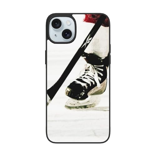 DENMER Schutzhülle mit Eishockey-Muster für iPhone 15 – Premium TPU + PC-Material – ultimativer Anti-Fall-Schutz für iPhone 15 und iPhone 15 Plus von DENMER