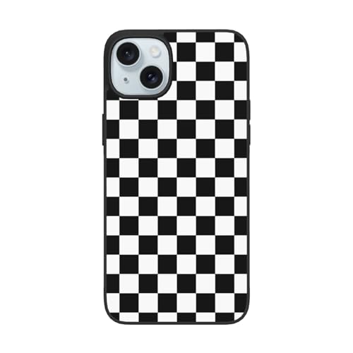 DENMER Schwarz-weiß karierte Streifen iPhone 15 PC Hülle – Premium TPU + PC Material – Ultimativer Anti-Fall-Schutz für iPhone 15 und iPhone 15 Plus DENMER Schwarz-weiß karierte Streifen iPhone 15 PC Hülle – Premium TPU + PC Material – Ultimativer Anti-Fall-Schutz für iPhone 15 und iPhone 15 Plus von DENMER