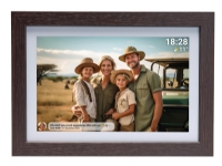 PFF-1042DW 10,1 digitaler Wi-Fi Fotorahmen mit FRAMEO Software, Rahmen aus dunklem Holz. PFF-1042DW 10,1 digitaler Wi-Fi Fotorahmen mit FRAMEO Software, Rahmen aus dunklem Holz. von DENVER