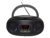 Denver TCL-212BT GREY, 1,19 kg, Schwarz, Grau, Tragbarer CD-Player von DENVER