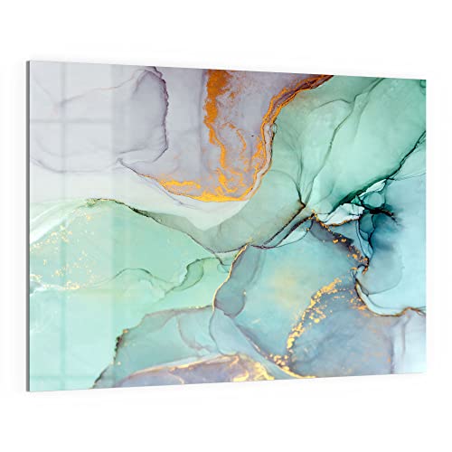 DEQORI Glas-Magnettafel | 120x90 cm groß | Motiv "Zerlaufene Wasserfarbe" | Memo-Board aus Glas | Magnetboard inkl. Magnete, Stift & Tuch für Küche & Büro | Tafel magnetisch & beschreibbar DEQORI Glas-Magnettafel | 120x90 cm groß | Motiv "Zerlaufene Wasserfarbe" | Memo-Board aus Glas | Magnetboard inkl. Magnete, Stift & Tuch für Küche & Büro | Tafel magnetisch & beschreibbar von DEQORI
