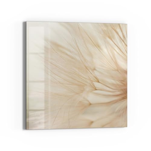 DEQORI Glas-Magnettafel | 30x30 cm cm groß | Motiv "Zarte Natur" | Memo-Board aus Glas | Magnetboard inkl. Magnete, Stift & Tuch für Küche & Büro | Tafel magnetisch & beschreibbar von DEQORI