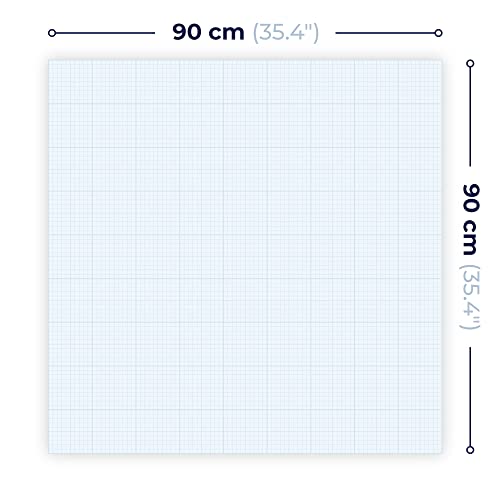 DEQORI personalisierte Glas-Magnettafel | 90x90 cm mit Foto | eigenes Bild | Memo-Board aus Glas | Magnetboard inkl. Magnete, Stift & Tuch für Küche & Büro | Tafel magnetisch & beschreibbar von DEQORI