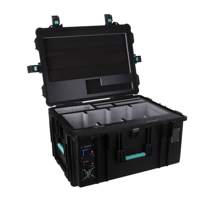 DEQSTER® Ladekoffer KT20C (2. Gen.) für 20 Tablets / iPads, USB-C™, schwarz von DEQSTER